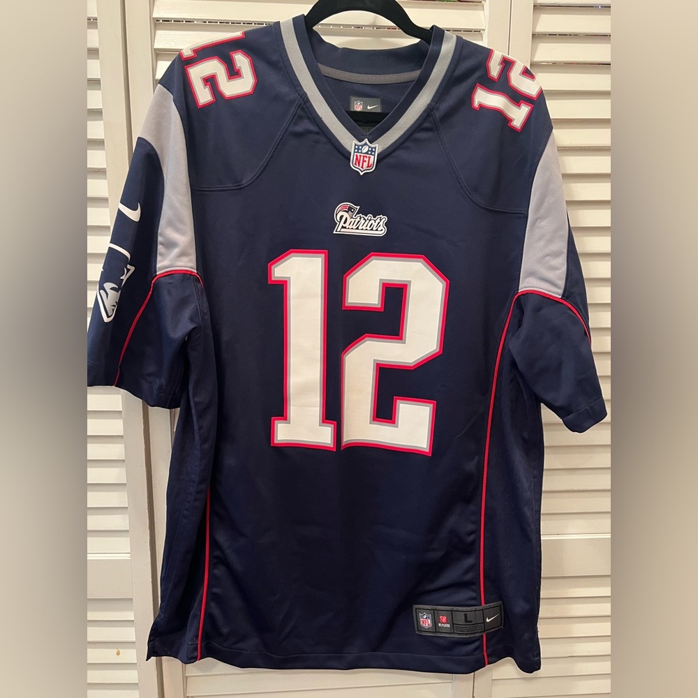 Patriots Jersey Mens Large Tom Brady Nike On Field Football
